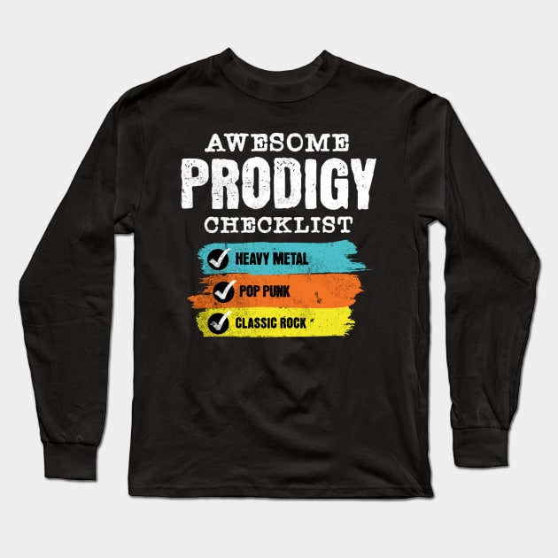 Awesome Prodigy checklist Long Sleeve T-Shirt by Kami Sayang Sama Jamsah